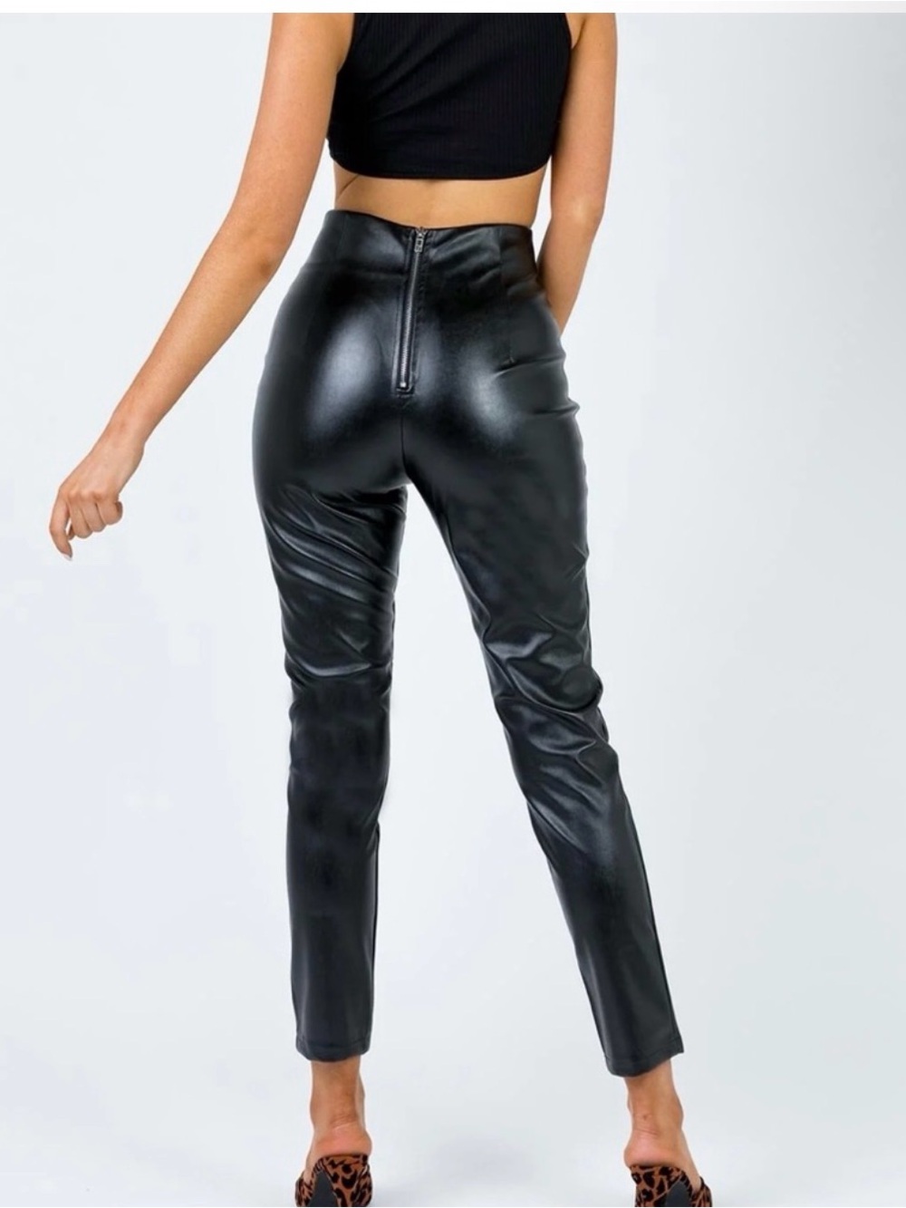 Princess Polly Lyra Pants - Faux Leather - Picture 2 of 5